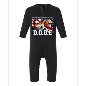 D.O.G.E Doge Department Of Government Efficiency Infant Fleece One Piece