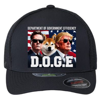 D.O.G.E Doge Department Of Government Efficiency Flexfit Unipanel Trucker Cap