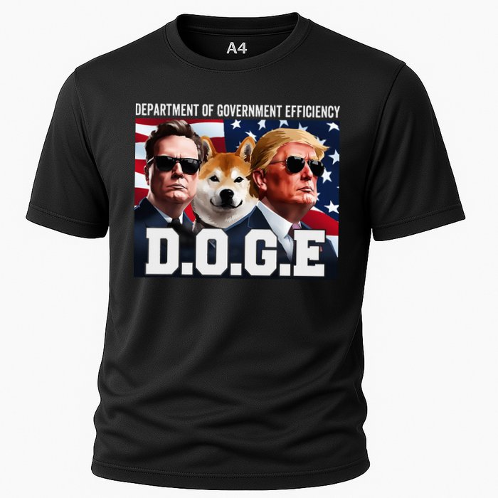 D.O.G.E Doge Department Of Government Efficiency Cooling Performance Crew T-Shirt