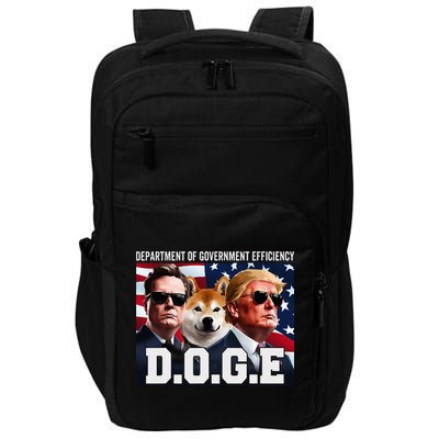 D.O.G.E Doge Department Of Government Efficiency Impact Tech Backpack