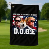 D.O.G.E Doge Department Of Government Efficiency Golf Towel