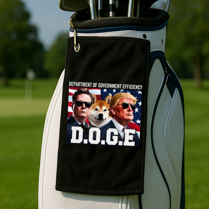 D.O.G.E Doge Department Of Government Efficiency Golf Towel
