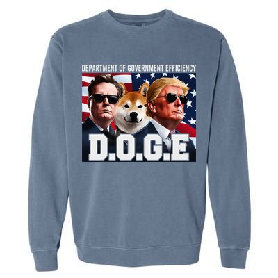 D.O.G.E Doge Department Of Government Efficiency Garment-Dyed Sweatshirt