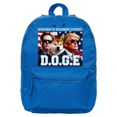 D.O.G.E Doge Department Of Government Efficiency 16 in Basic Backpack