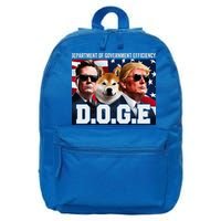 D.O.G.E Doge Department Of Government Efficiency 16 in Basic Backpack