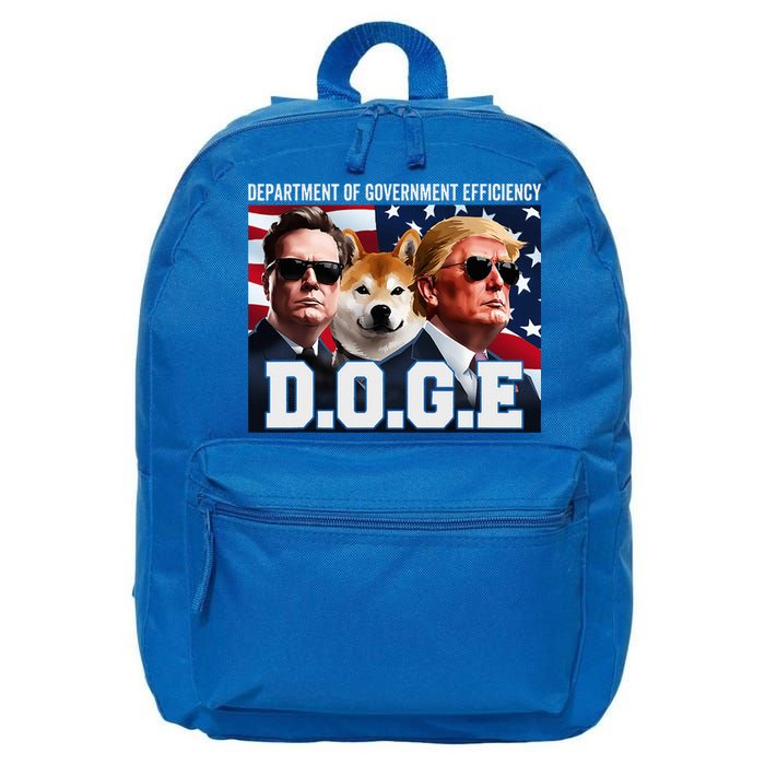 D.O.G.E Doge Department Of Government Efficiency 16 in Basic Backpack