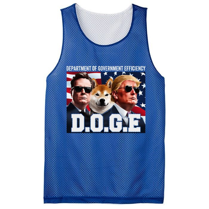 D.O.G.E Doge Department Of Government Efficiency Mesh Reversible Basketball Jersey Tank