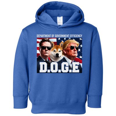D.O.G.E Doge Department Of Government Efficiency Toddler Hoodie