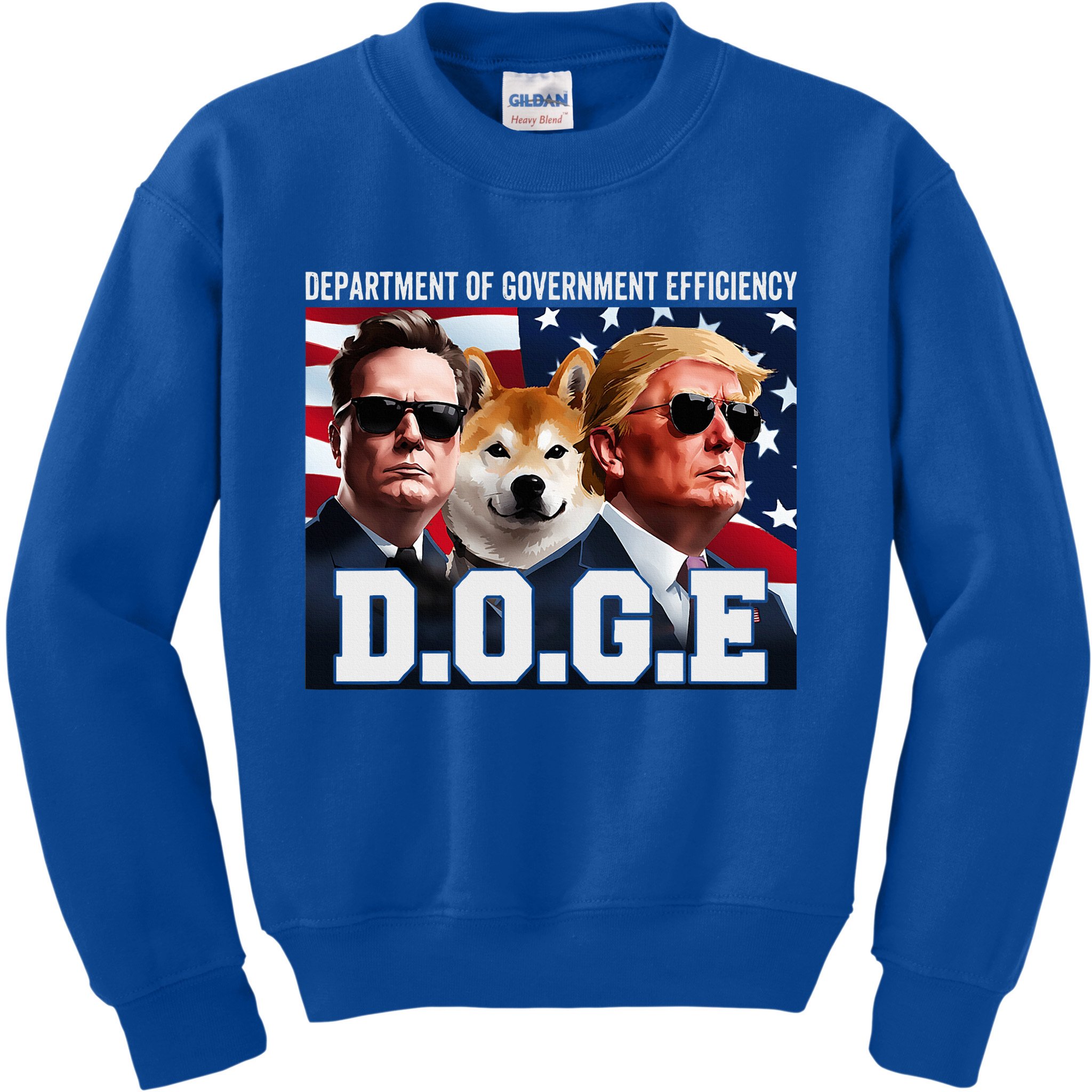 D.O.G.E Doge Department Of Government Efficiency Kids Sweatshirt