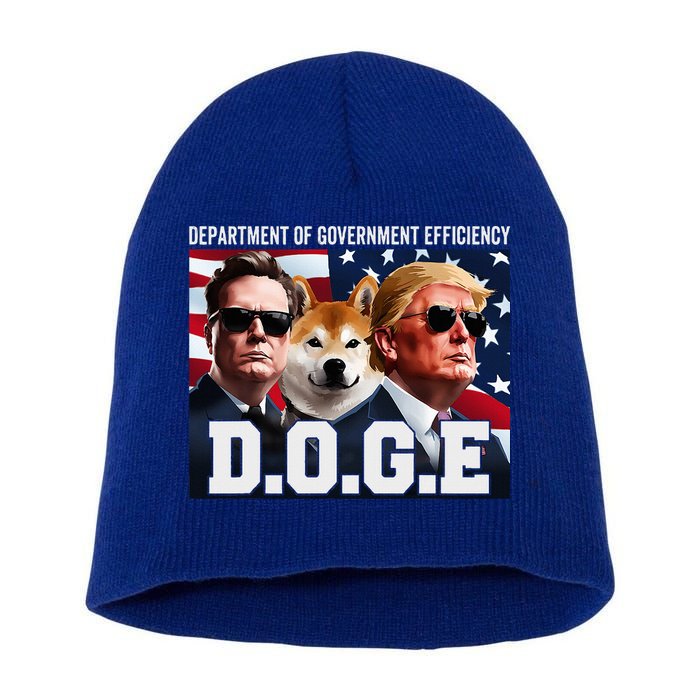 D.O.G.E Doge Department Of Government Efficiency Short Acrylic Beanie