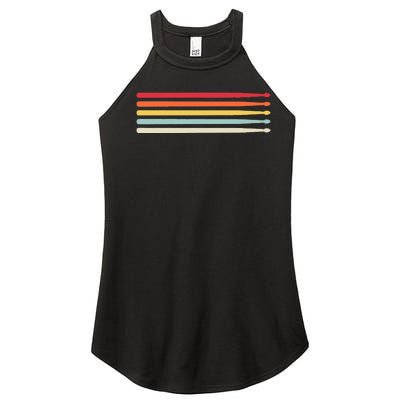 Drummer Drumsticks Drum Sticks Retro Women’s Perfect Tri Rocker Tank