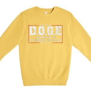 D.O.G.E. Doge Department Of Government Efficiency Premium Crewneck Sweatshirt