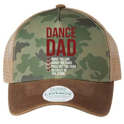 Dance Dad Dancing Dad Of A Dancer Father Gift Legacy Tie Dye Trucker Hat