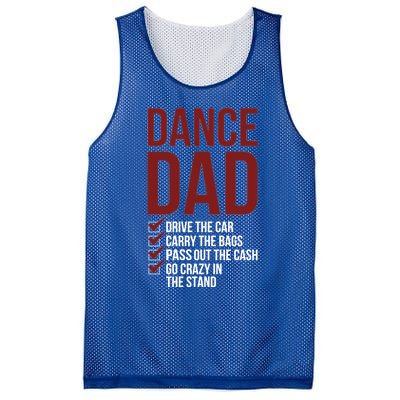 Dance Dad Dancing Dad Of A Dancer Father Gift Mesh Reversible Basketball Jersey Tank