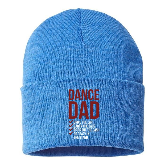 Dance Dad Dancing Dad Of A Dancer Father Gift Sustainable Knit Beanie