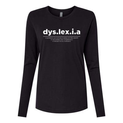 Dyslexia Definition Womens Cotton Relaxed Long Sleeve T-Shirt