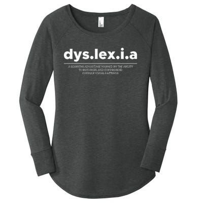 Dyslexia Definition Women's Perfect Tri Tunic Long Sleeve Shirt