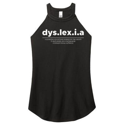 Dyslexia Definition Women’s Perfect Tri Rocker Tank