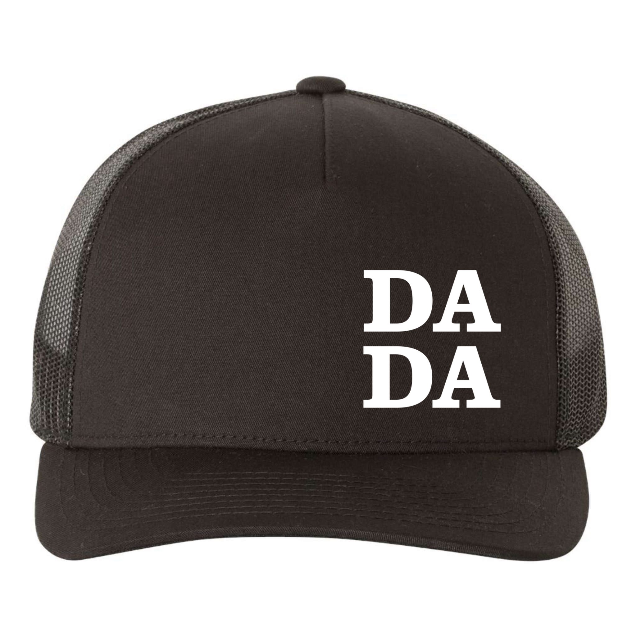 Da Da Dad Pocket Logo Fathers Day Yupoong Adult 5-Panel Trucker Hat