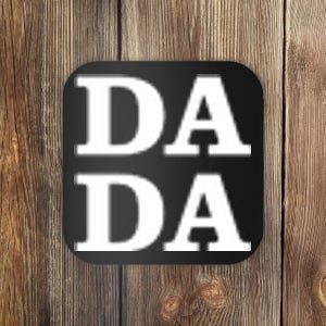 Da Da Dad Pocket Logo Fathers Day Coaster