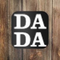 Da Da Dad Pocket Logo Fathers Day Coaster