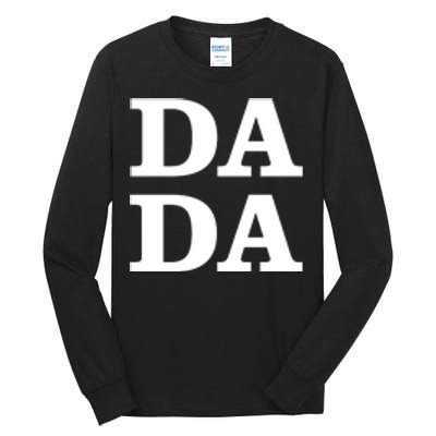 Da Da Dad Pocket Logo Fathers Day Tall Long Sleeve T-Shirt