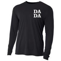 Da Da Dad Pocket Logo Fathers Day Cooling Performance Long Sleeve Crew