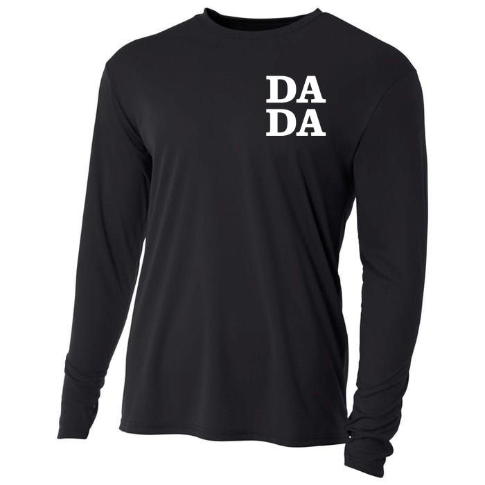 Da Da Dad Pocket Logo Fathers Day Cooling Performance Long Sleeve Crew