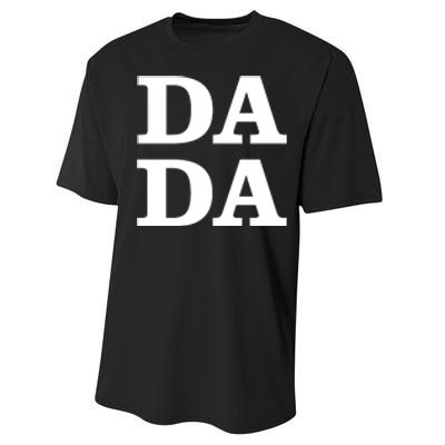 Da Da Dad Pocket Logo Fathers Day Performance Sprint T-Shirt