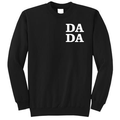 Da Da Dad Pocket Logo Fathers Day Tall Sweatshirt