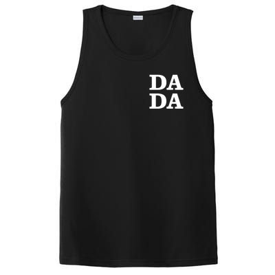 Da Da Dad Pocket Logo Fathers Day PosiCharge Competitor Tank