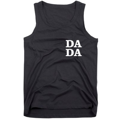 Da Da Dad Pocket Logo Fathers Day Tank Top
