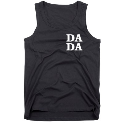 Da Da Dad Pocket Logo Fathers Day Tank Top