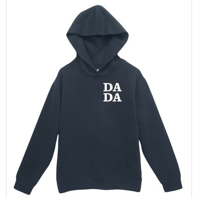 Da Da Dad Pocket Logo Fathers Day Urban Pullover Hoodie