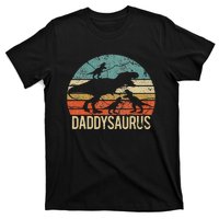 Daddy Dinosaur Daddysaurus 3 Three Xmas Christmas Gift T-Shirt