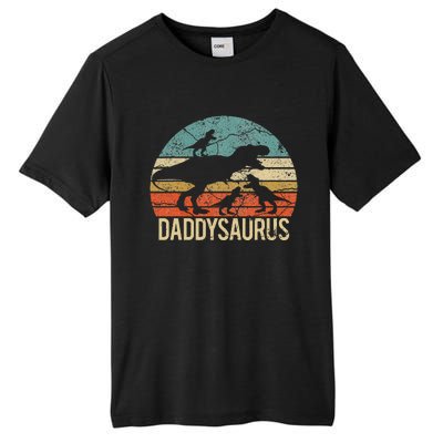 Daddy Dinosaur Daddysaurus 3 Three Xmas Christmas Gift Tall Fusion ChromaSoft Performance T-Shirt