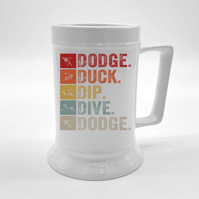 Duck Dip Dive I Ball Games I Funny Dodgeball Beer Stein