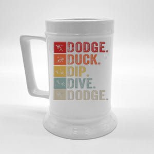 Duck Dip Dive I Ball Games I Funny Dodgeball Beer Stein