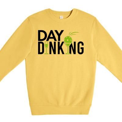 Day Dinking Drinking Pickleball Premium Crewneck Sweatshirt