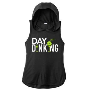 Day Dinking Drinking Pickleball Ladies PosiCharge Tri-Blend Wicking Draft Hoodie Tank