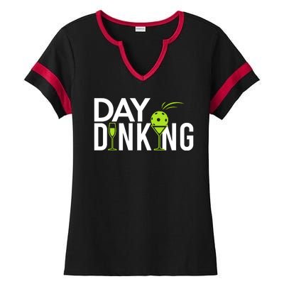 Day Dinking Drinking Pickleball Ladies Halftime Notch Neck Tee