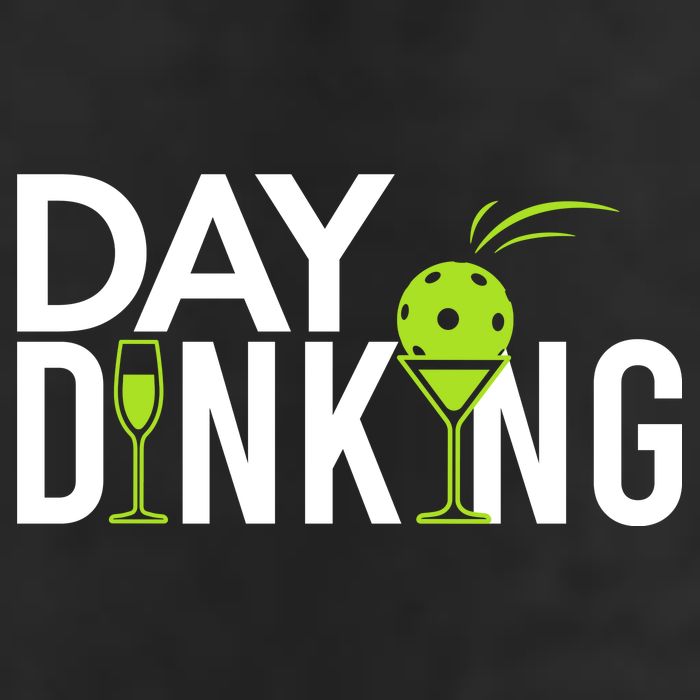 Day Dinking Drinking Pickleball 7 Panel Mesh Trucker Snapback Hat