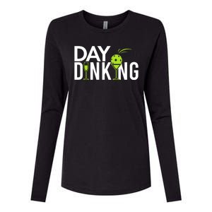 Day Dinking Drinking Pickleball Womens Cotton Relaxed Long Sleeve T-Shirt