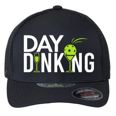 Day Dinking Drinking Pickleball Flexfit Unipanel Trucker Cap