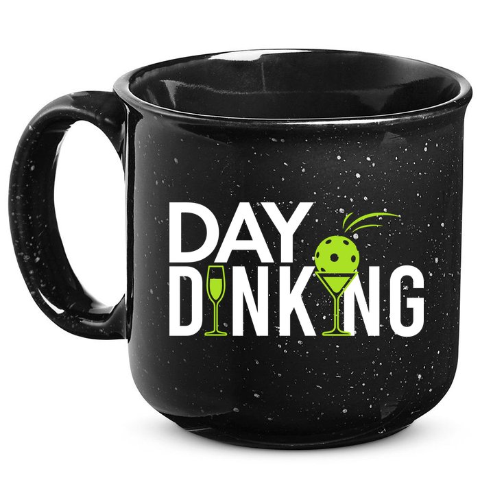 Day Dinking Drinking Pickleball 15oz Campfire Ceramic Mug