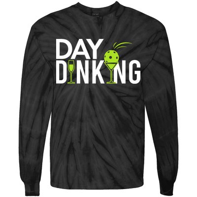Day Dinking Drinking Pickleball Tie-Dye Long Sleeve Shirt