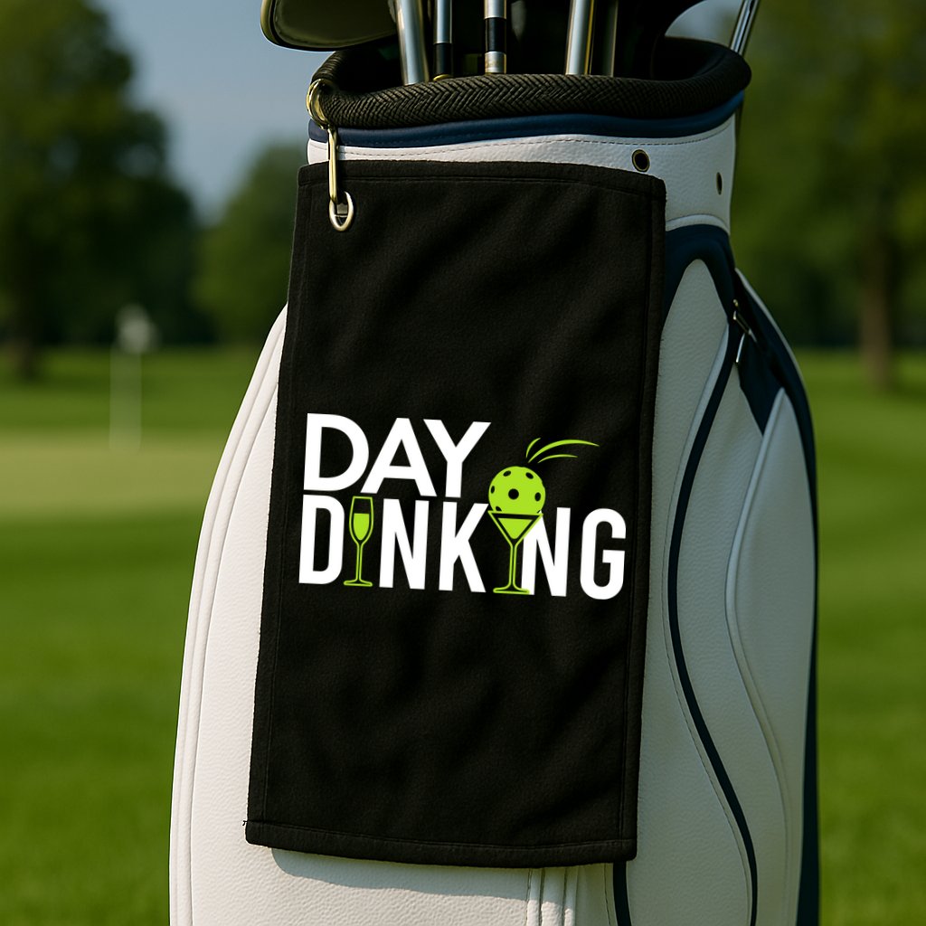 Day Dinking Drinking Pickleball Golf Towel