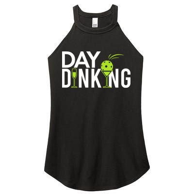Day Dinking Drinking Pickleball Women's Perfect Tri Rocker Tank