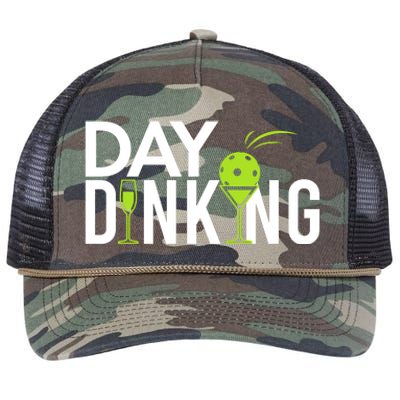 Day Dinking Drinking Pickleball Retro Rope Trucker Hat Cap