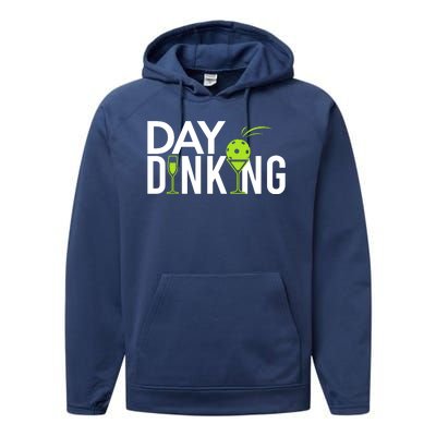 Day Dinking Drinking Pickleball Performance Fleece Hoodie